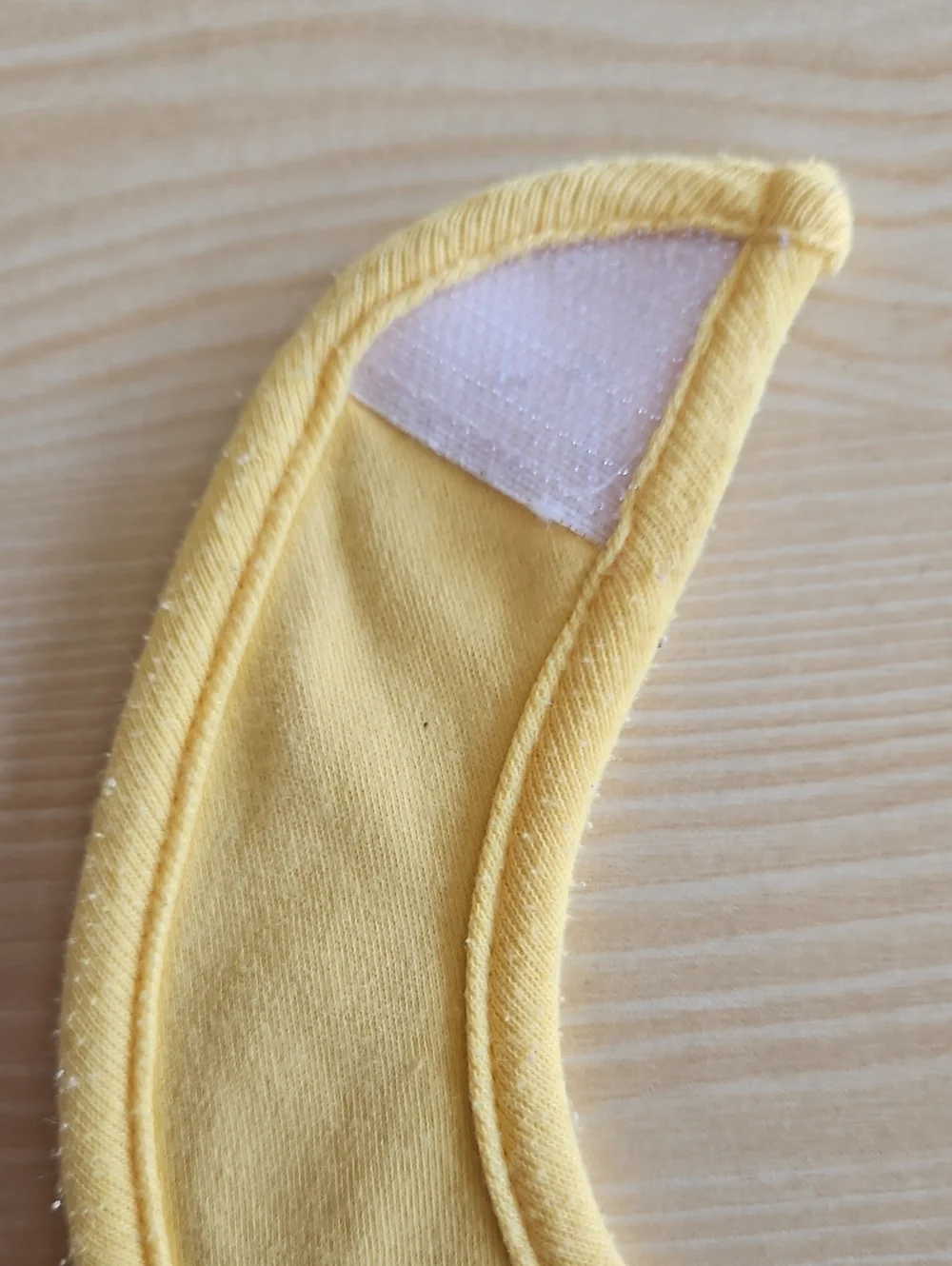 BabiesRUs Yellow Cotton Bib with Snap Closure
